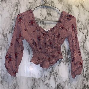 Tillys long sleeve dress crop top